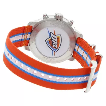 TISSOT T-Sport Quickster Vyriškas Šveicariškas Kvarcinis Chronografo Laikrodis 42mm Baltas Ciferblatas Balta Silikoninė Juosta T09547170371