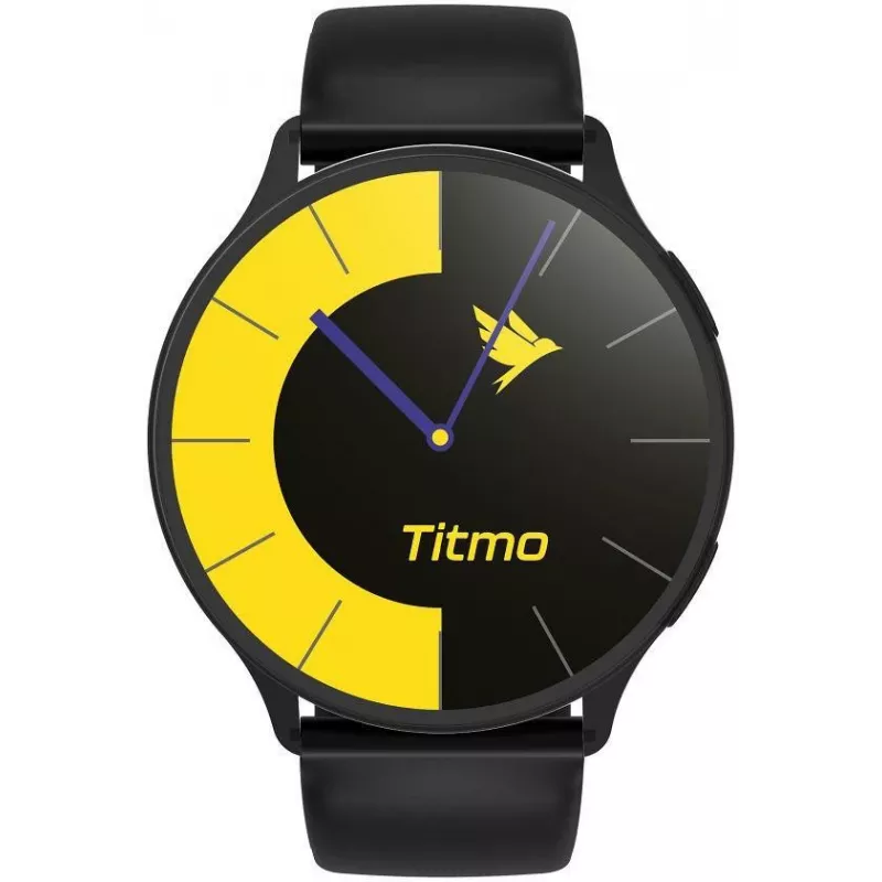 TITMO O-200 išmanusis laikrodis su 1.32 colio AMOLED ekranu, GPS, Bluetooth 5.0, širdies ritmo monitoriumi, IP68 – juodas