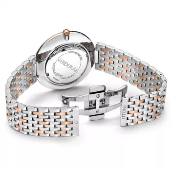 TITONI Airmaster Vyriškas Laikrodis TQ52718SRG606 37mm Šveicariškas Kvarcinis Sidabrinis Ciferblatas Rudo Odinio Dirželio