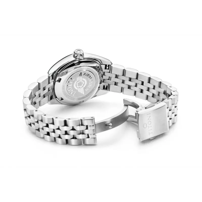 TITONI Moteriškas automatinis laikrodis 23909S-354 27mm Nerūdijantis plienas Sidabrinis ciferblatas
