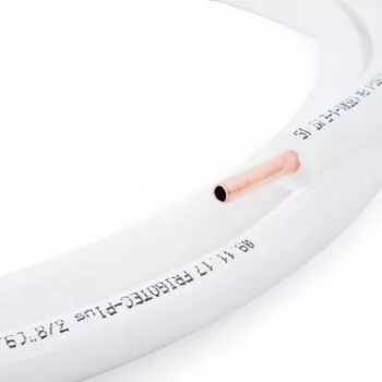 TIVENTO Flex 3/8 colio izoliuotas varinis vamzdis 50 m ritėje – Cu-DHP su PE putplasčio izoliacija