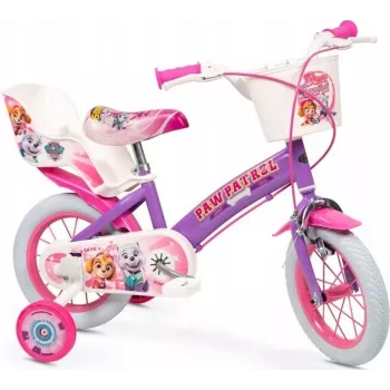 TOIMSA Paw Patrol Purple 12 inch Girls' Dviratis 1280