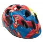 Toimsa Superman vaikiškas dviračio šalmas su reguliavimo ratuku, CE EN1078, 52-56 cm (mėlynas/raudonas)