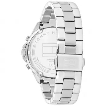 Tommy Hilfiger Damon Vyriškas Kvarcinis Analoginis Laikrodis 40mm Nerūdijančio Plieno Mėlynu Ciferblatu