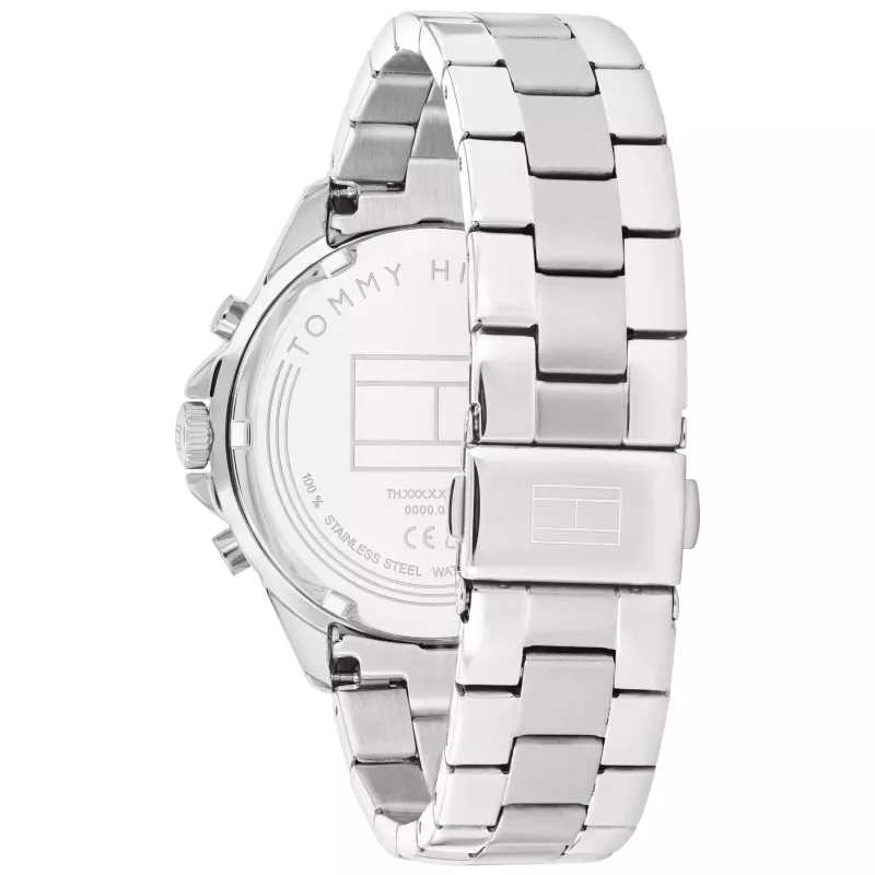 Tommy Hilfiger Damon Vyriškas Kvarcinis Analoginis Laikrodis 40mm Nerūdijančio Plieno Mėlynu Ciferblatu