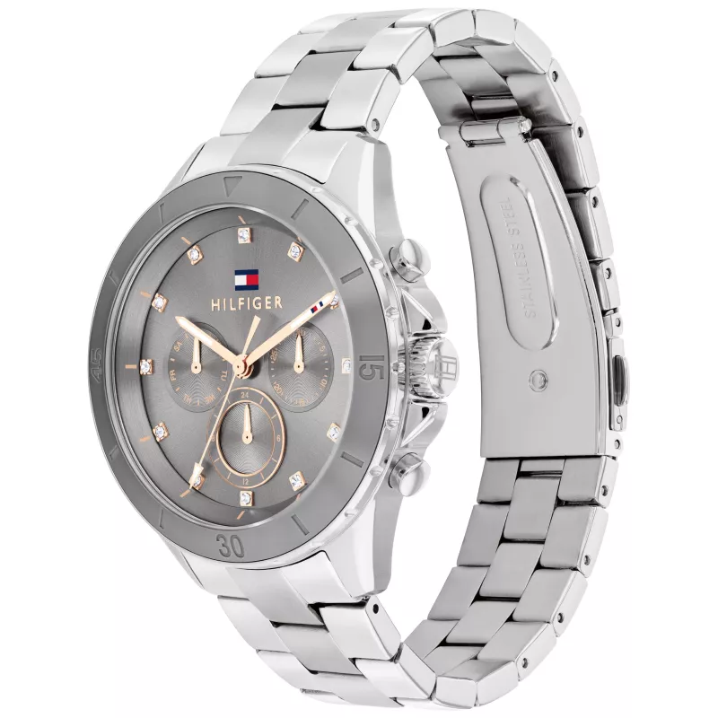 Tommy Hilfiger Damon Vyriškas Kvarcinis Analoginis Laikrodis 40mm Nerūdijančio Plieno Mėlynu Ciferblatu