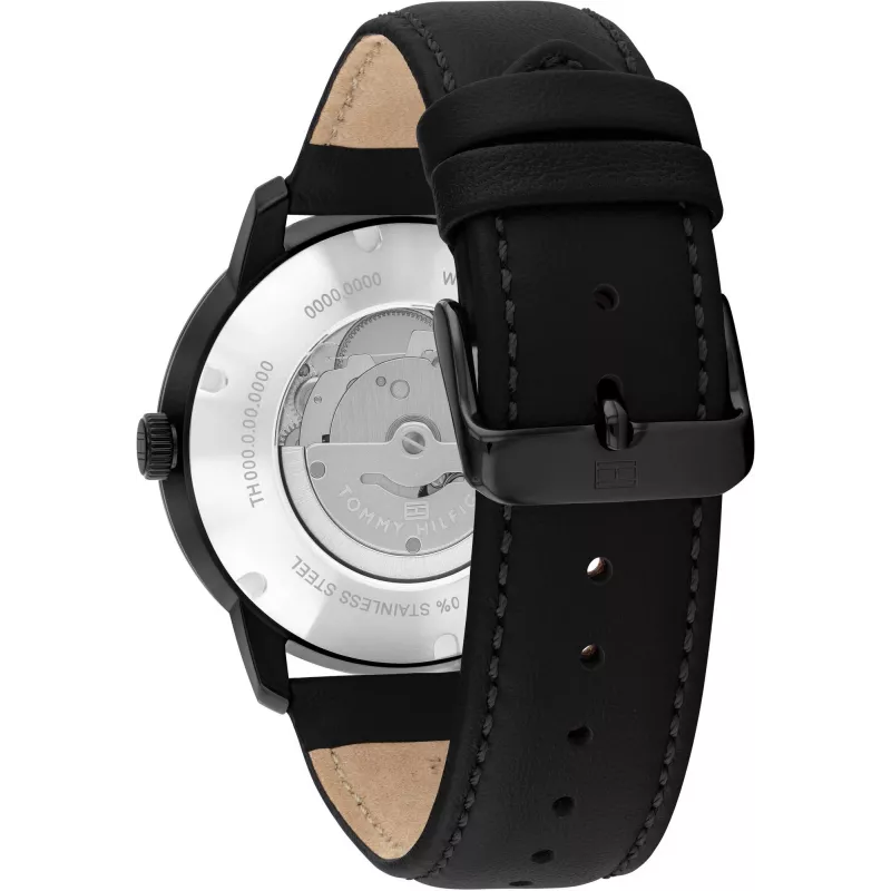 Tommy Hilfiger Damon vyriškas kvarcinis laikrodis 1710659 43mm mėlynas ciferblatas nerūdijantis plienas