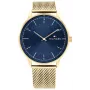 Tommy Hilfiger 1791877 Vyriškas Analoginis Kvarcinis Laikrodis, 43mm Nerūdijantis Plienas, Mėlynas Ciferblatas