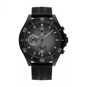 Tommy Hilfiger Vyriškas Laikrodis 1791921 Nerūdijančio Plieno Kvarcinis 46 mm Mėlynu Ciferblatu