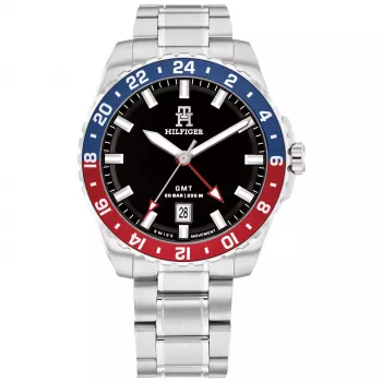 Tommy Hilfiger 1792131 Vyriškas Analoginis Kvarcinis Laikrodis 42mm Mėlynas Ciferblatas Ruda Oda