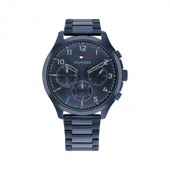 Tommy Hilfiger Vyriškas Damon Laikrodis 1791853 44mm Mėlynas Silikonas