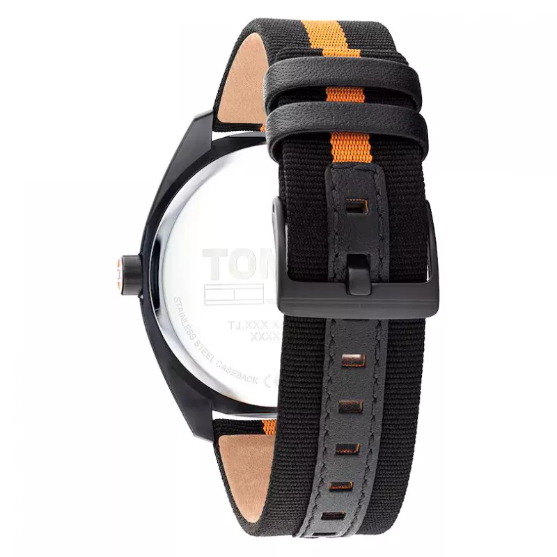 Tommy Hilfiger Vyriškas Damon kvarcinis laikrodis 1792042 45 mm nerūdijantis plienas mėlynas ciferblatas