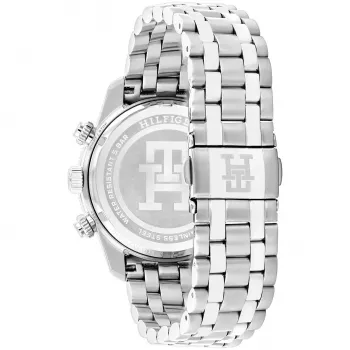 Tommy Hilfiger Vyriškas Laikrodis Damon 1792185 41mm Mėlynas Ciferblatas Nerūdijantis Plienas