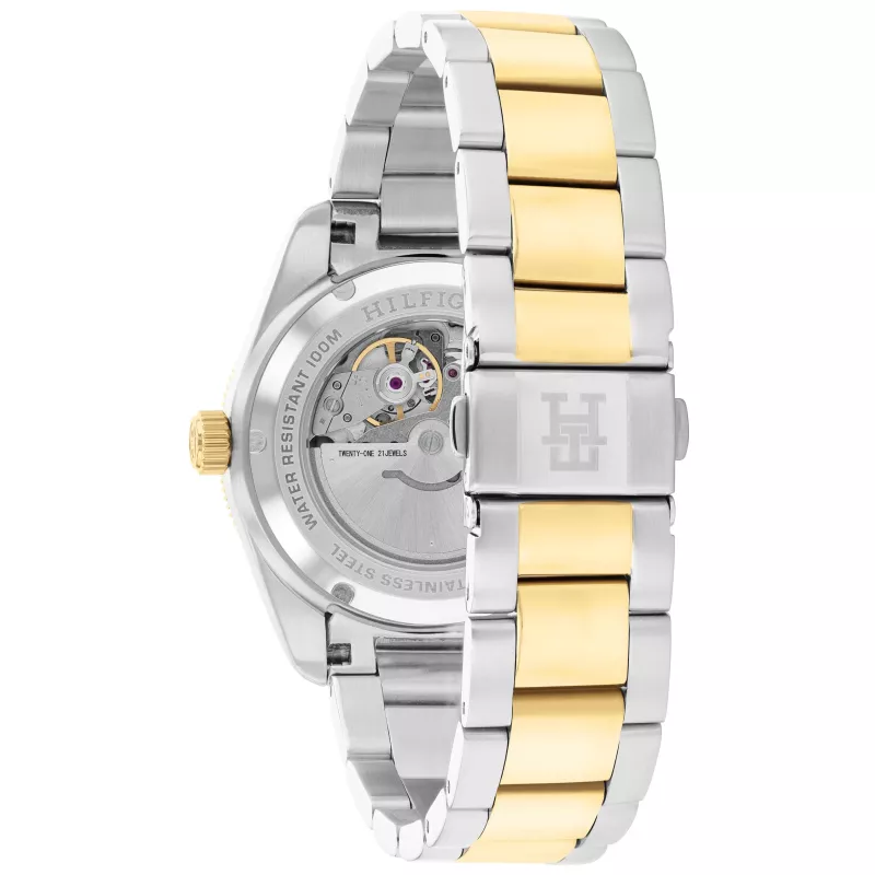 Tommy Hilfiger Men's Deacon Quartz Watch 40mm Blue Dial Stainless Steel Mesh