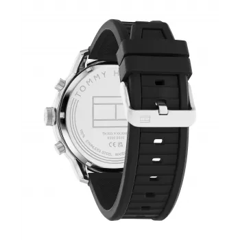 Tommy Hilfiger Vyriškas Laikrodis Decker Quartz Analoginis 1792074 44mm Nerūdijantis Plienas Mėlynas Ciferblatas