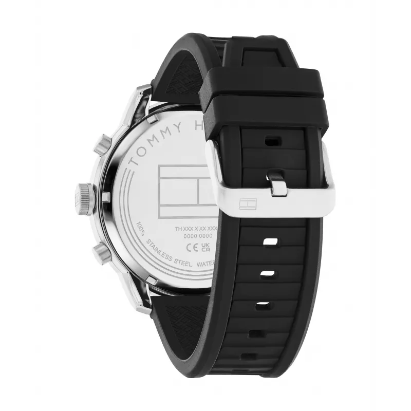 Tommy Hilfiger Vyriškas Laikrodis Decker Quartz Analoginis 1792074 44mm Nerūdijantis Plienas Mėlynas Ciferblatas