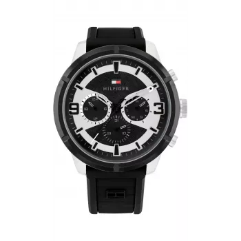 Tommy Hilfiger Vyriškas Laikrodis Decker Quartz Analoginis 1792074 44mm Nerūdijantis Plienas Mėlynas Ciferblatas