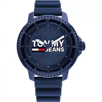 Tommy Hilfiger Vyriškas Laikrodis Decker 1792000 46 mm Mėlynas Ciferblatas Ruda Oda