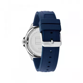 Tommy Hilfiger Vyriškas Laikrodis Decker 1792009 43mm Mėlynas Ciferblatas Nerūdijantis Plienas