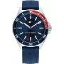 Tommy Hilfiger Vyriškas Laikrodis Decker 1792009 43mm Mėlynas Ciferblatas Nerūdijantis Plienas