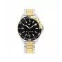 Tommy Hilfiger vyriškas laikrodis Decker 1792013 43mm mėlynas ciferblatas ruda oda