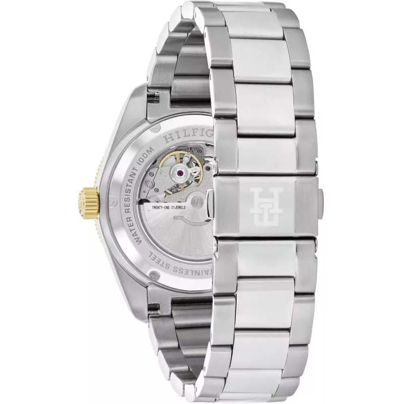 Tommy Hilfiger Vyriškas Laikrodis Decker 1792155 40mm Mėlynas Ciferblatas Nerūdijantis Plienas