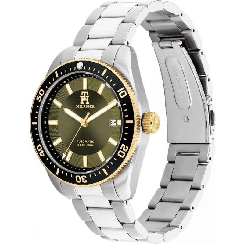Tommy Hilfiger Vyriškas Laikrodis Decker 1792155 40mm Mėlynas Ciferblatas Nerūdijantis Plienas