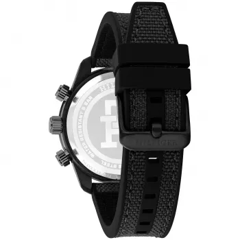 Tommy Hilfiger Vyriškas Laikrodis Decker Quartz 1792182 41mm Mėlynas Ciferblatas Ruda Oda