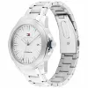 Tommy Hilfiger vyriškas laikrodis 1710695 42mm mėlynas ciferblatas nerūdijančio plieno tinklelis