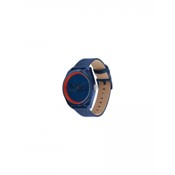 Tommy Hilfiger vyriškas laikrodis 1792041 45 mm mėlynas ciferblatas rudos odos dirželis