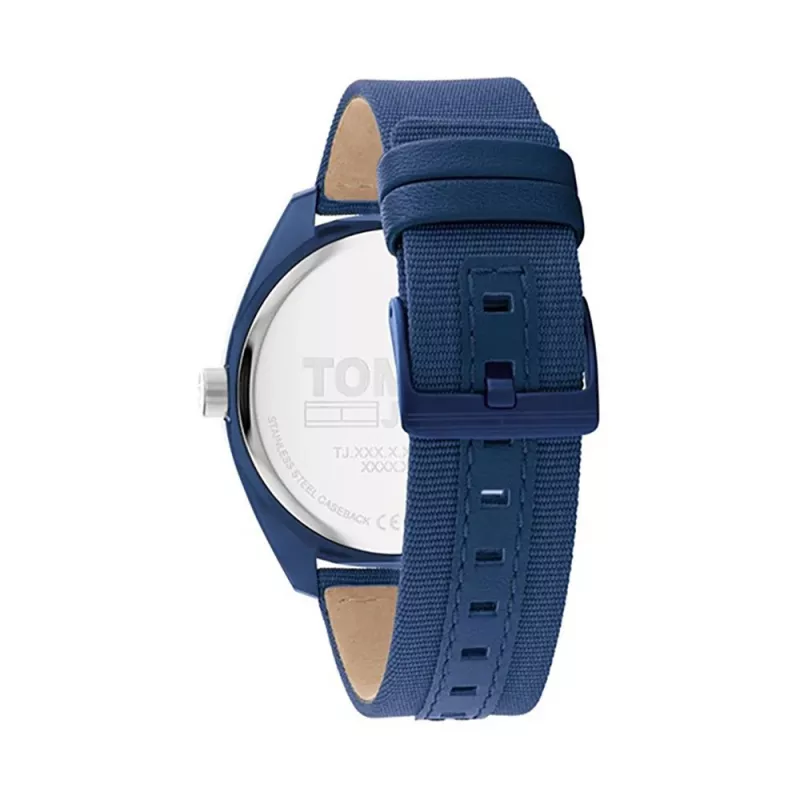 Tommy Hilfiger vyriškas laikrodis 1792041 45 mm mėlynas ciferblatas rudos odos dirželis