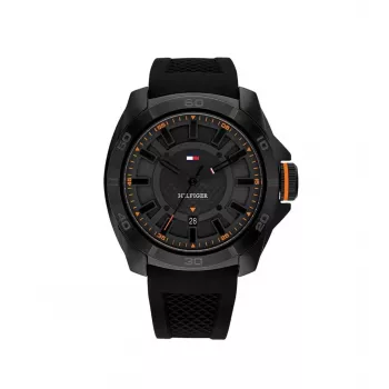 Tommy Hilfiger Vyriškas Laikrodis 1792137 49mm Nerūdijančio Plieno Mėlynas Ciferblatas Chronografas