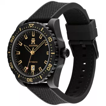Tommy Hilfiger vyriškas laikrodis 1792159 42mm mėlynas ciferblatas ruda oda