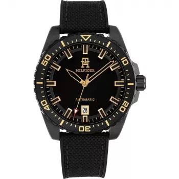 Tommy Hilfiger vyriškas laikrodis 1792159 42mm mėlynas ciferblatas ruda oda