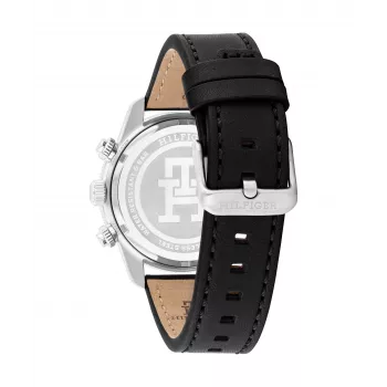 Tommy Hilfiger Vyriškas Laikrodis 1792162 41mm Nerūdijantis Plienas Mėlynas Ciferblatas Ruda Oda
