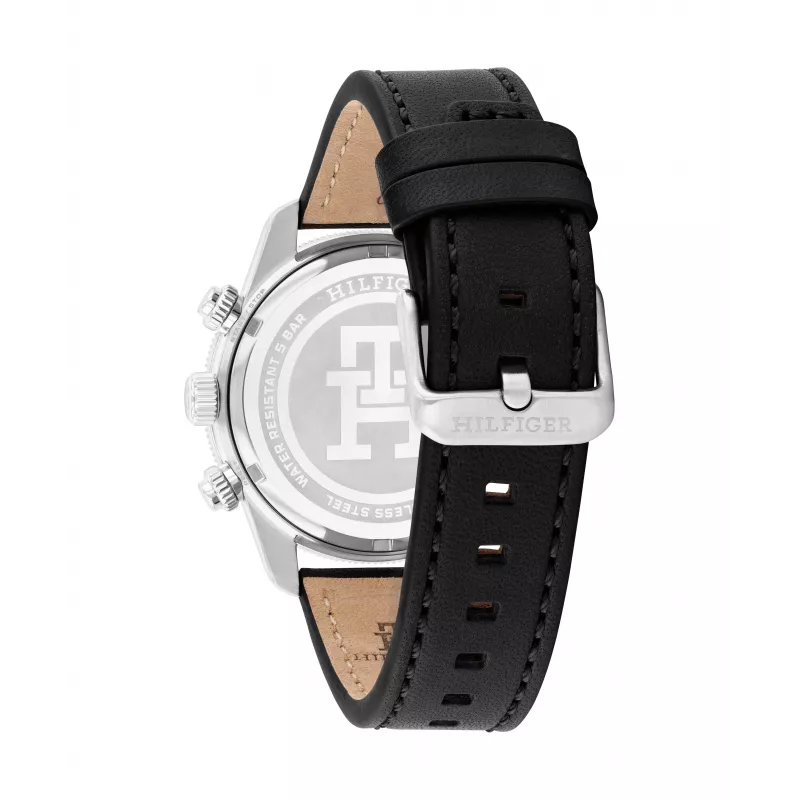 Tommy Hilfiger Vyriškas Laikrodis 1792162 41mm Nerūdijantis Plienas Mėlynas Ciferblatas Ruda Oda