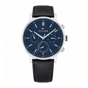 Tommy Hilfiger vyriškas laikrodis 2770161 – 44 mm mėlynas ciferblatas, nerūdijančio plieno apyrankė
