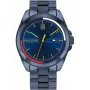 Tommy Hilfiger vyriškas laikrodis TH1791689 44 mm mėlynas ciferblatas rudas odinis dirželis