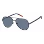 Tommy Hilfiger TJ-0008-S-FLL Unisex Rectangular Sunglasses - Black Acetate Frame, Grey Polycarbonate Lenses, UV400 Protection
