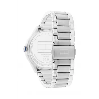 Moteriškas laikrodis Tommy Hilfiger Blake Quartz Analog 40mm sidabrinis nerūdijančio plieno tinklelis 1782657