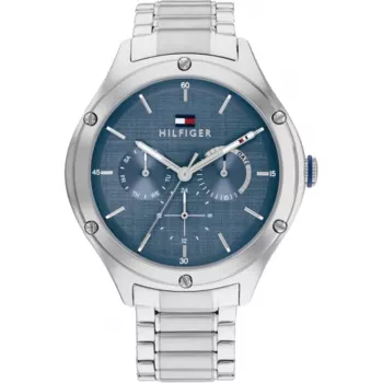 Moteriškas laikrodis Tommy Hilfiger Blake Quartz Analog 40mm sidabrinis nerūdijančio plieno tinklelis 1782657