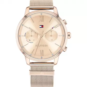 TOMMY HILFIGER Moteriškas Laikrodis 1782303 38mm Nerūdijantis Plienas Rožinis Auksas