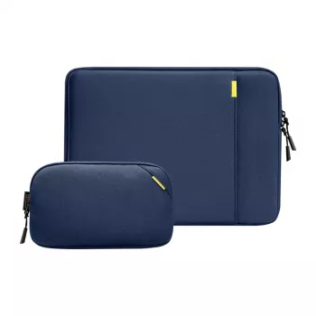 TOMTOC Defender-A13 Laptop Sleeve + 14 Case Set (Navy Blue)