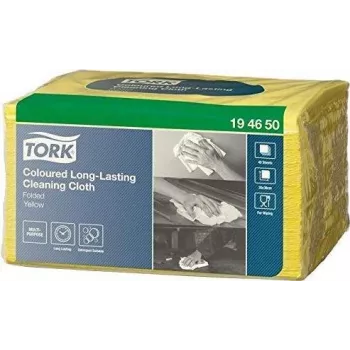 TORK 194650 sunkiųjų darbų valymo šluostės ritinyje, 400 lapelių, baltos, 1 sluoksnio, centrinio ištraukimo, 23,5 cm x 38 cm