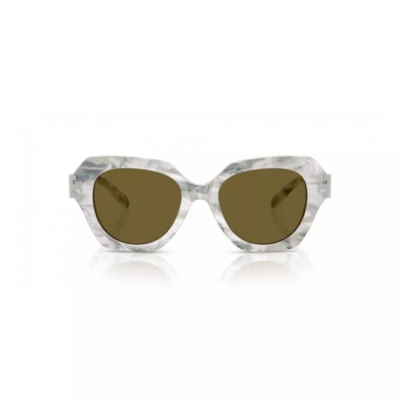 Tory Burch TY7215U 318473 Moteriški Akiniai Nuo Saulės - Tamsiai Havana, Rudi Gradientiniai, 51mm