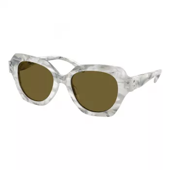 Tory Burch TY7215U 318473 Moteriški Akiniai Nuo Saulės - Tamsiai Havana, Rudi Gradientiniai, 51mm