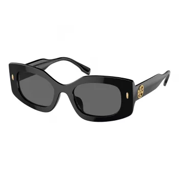 Tory Burch moteriški drugelio katės akies akiniai nuo saulės TY7202U170973 tamsiai havana rudi gradientiniai 50mm