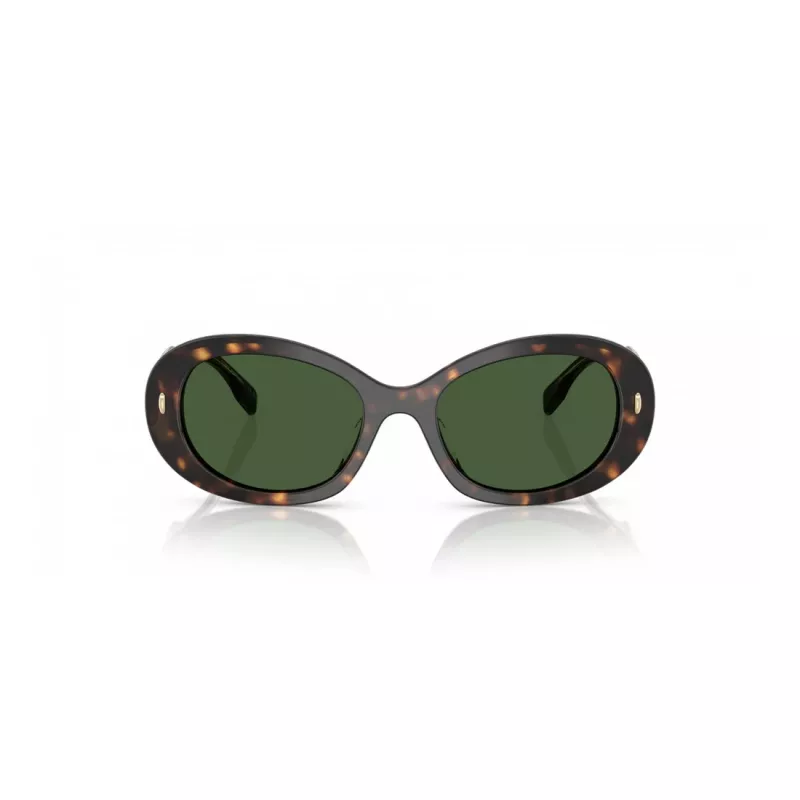 Tory Burch moteriški akiniai nuo saulės TY7214U172871 - kvadratinis/drugelio rėmelis, rudi gradientiniai lęšiai, 53/19/140 mm