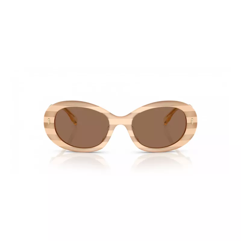 Moteriški Tory Burch akiniai nuo saulės TY7214U318173 Vėžlio kiauto acetatas Rudi gradientiniai 53mm