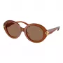 Tory Burch moteriški akiniai nuo saulės TY7210U Havana Brown Gradient 52mm